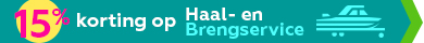 15% korting op Haal-en Brengservice Boathus